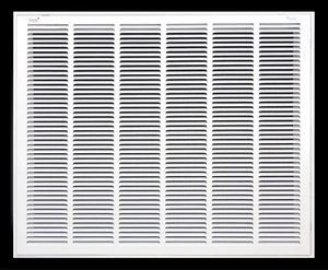 *MENOR DMG* Rejilla de filtro de retorno de acero premium para climatización con filtro 24” x 30” blanco - Imagen 1 de 12