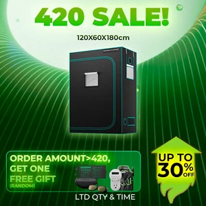 Mars Hydro 4' x2' x6' Indoor Grow Tent 100% Reflective Mylar for Led Grow Light - Picture 1 of 12