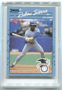 RUBEN SIERRA GREG CADARET 1990 DONRUSS BLUE / WHITE TEST ISSUE - Picture 1 of 2