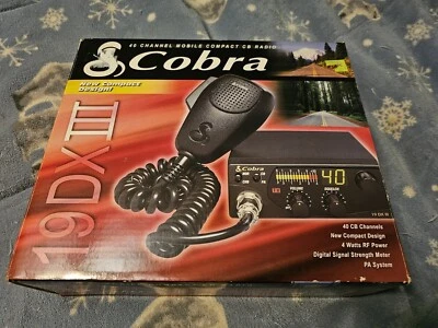 Cobra 19 DX III 40 Channel Mobile Compact CB Radio Brand New  - Image 1 of 4