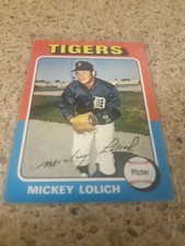 1975 Topps Mickey Lolich Card #245 ( Detroit Tigers ) 