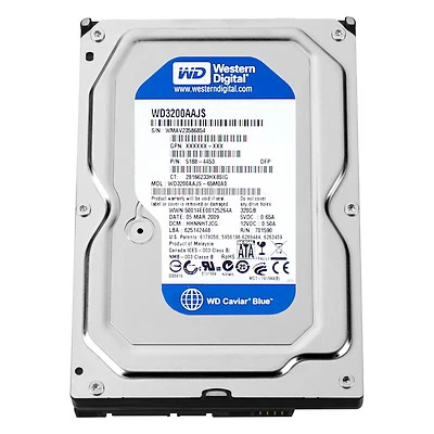WESTERN DIGITAL WD3200AAJS Caviar Blue 320GB 7200rpm SATA 8MB 3.5 inch Hard - Image 1 of 2