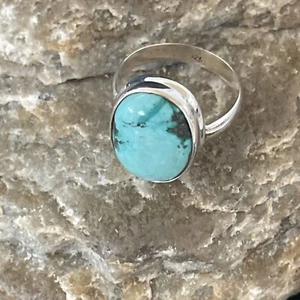 Anillo Spiderweb Arizona Navajo Plata Esterlina Azul Turquesa Talla 6.5 11446 - Imagen 1 de 12