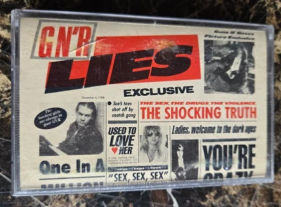 Guns N' Roses Lies original 1988 canadian cassette - Image 1 of 4