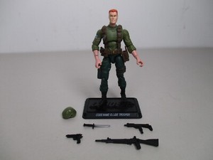 2007 25TH ANNIVERSARY HASBRO G.I JOE COBRA LOOSE GREEN SHIRT TROOPER #2 FIGURE