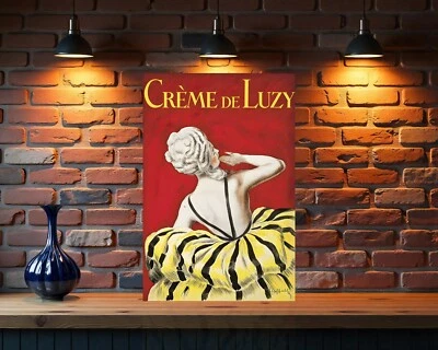 Crème de Luzy Vintage French Metal Sign - 24"x16" (60x40 cm) - Image 1 of 4