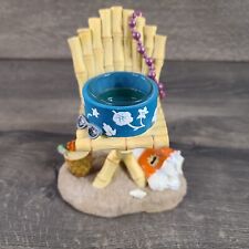Yankee Candle Bamboo Chair Nautical Beach Ocean Sand Tea Light Candle Holder