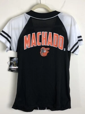 Baltimore Orioles Genuine Merchandise Manny Machado Jersey Women’s Sz M Black - Image 1 of 4
