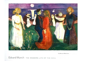 NEW Edvard Munch "The Dance of life" 2006 Exhibition Poster Museum of Modern Art - Picture 1 of 8