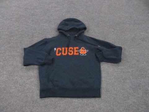 Syracuse Orange Hoodie Sweatshirt Adult M Blue Pullover Logo Football Mens Cover