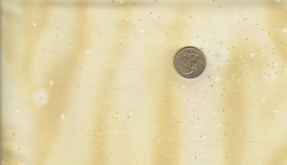 '"STARRY NIGHT" DK CREME ON CREAM MINI STARS - MODA - 4 YARDS - Image 1 of 1