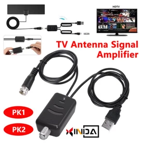 HDTV Antenna Amplifier Signal Booster TV High Gain Channel Boost Indoor USB UHF - Picture 1 of 15