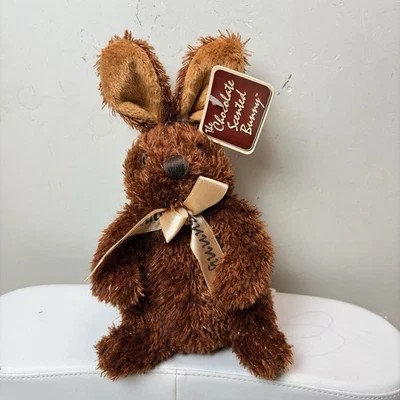 VTG 2010 Dan Dee Chocolate Bunny Plush 6" Brown Rabbit Collector's Choice Easter - Image 1 of 4