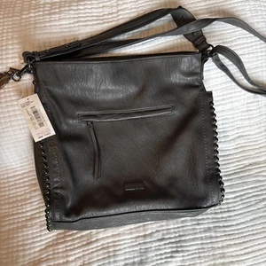 Jessica Simpson Camille Studded Hobo Bag Charcoal Gray $108 NWT - Picture 1 of 8