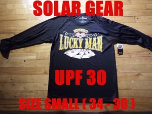 MENS SHIRT SOLAR GEAR LUCKY MAN Size Small - Picture 1 of 9