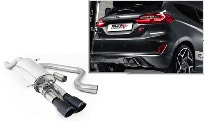 Milltek Auspuffanlage Ford Fiesta ST MK8, Bj. ab 2018, 1.5l, Endrohr 2x90 Black - Bild 1 von 4