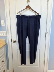 Men's Adidas Sport Slacks Long Pants, Dark Blue, 40x32 - Picture 1 of 4