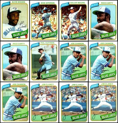 Lote de tarjetas 1980 Toronto Blue Jays (136) - hallazgo único - único en su clase Foto 1 de 4