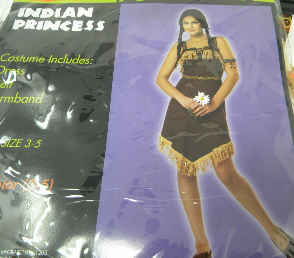Disfraz de Halloween PRINCESA INDIA Adolescente Junior Talla 3-5 Foto 1 de 1