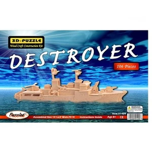 Puzzled 3D Natural Destroyer Wood Puzzle - Picture 1 of 1