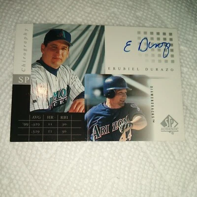 Erubiel Durazo 2000 SP Authentic Chirography AUTOGRAPH Arizona Diamondbacks - Image 1 of 2