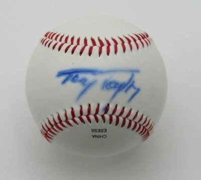 Tony Taylor Philadelphia Phillies Autographed/Signed Official League Baseball - Image 1 of 2