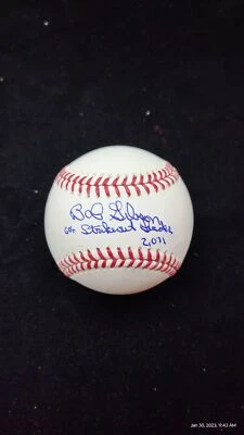 Bob Gibson signed "60's Strikeout Leader" Cardinals autographed MLB baseball JSA - Image 1 of 4