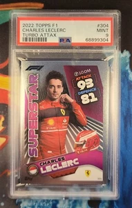 Charles Leclerc PSA 9 #304 2022 Topps F1 Ferrari Scuderia Superstar Foil MINT - Bild 1 von 2