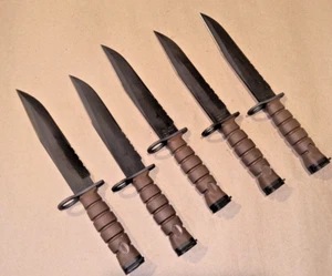 Vintage USMC OKC3S OKC-3S Marine Corps Knife Bayont OKC + Scabbard Black MOLLE - Picture 1 of 16