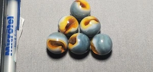 6 OUTSTANDING  JABO SWIRL  MARBLES $5.99 LOT #41T - Picture 1 of 2