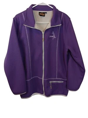 Chaqueta suave con cremallera completa púrpura y blanca Renegade con forro polar y logotipo de Yellowstone, Lg Foto 1 de 4