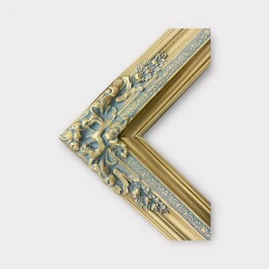 14 x 18 In Stock-Traditional compo XL ornate corners wood frame,Aged GOLD LEAF. - Picture 1 of 11