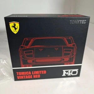 Tomica Limited Vintage Neo F40 Red 1/64 TLV-NEO Ferrari from Japan, TOMICA - Picture 1 of 8