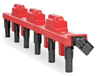 Bobina de encendido MSD 82738 Red Blaster 2000-06 Jeep 4,0 L Cherokee Wrangler Foto 1 de 4