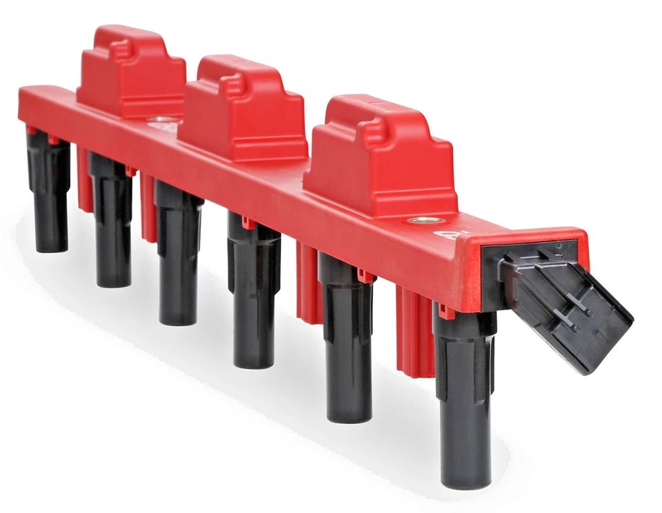 Bobina de encendido MSD 82738 Red Blaster 2000-06 Jeep 4,0 L Cherokee Wrangler Foto 1 de 4