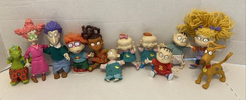 Vtg 1997 Rugrats Figures Mattel Nickelodeon Dolls Lot Of 12 Cover