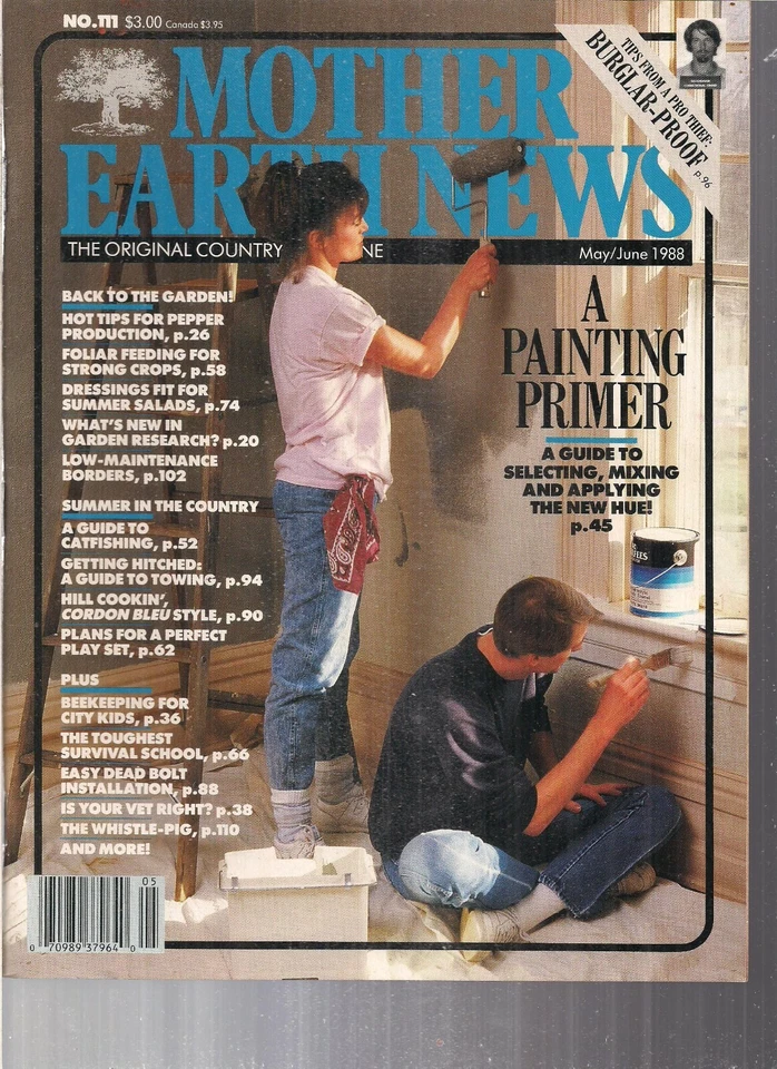 Mother Earth News May/June 1988 a Guide to Catfishing -Bee Keeping for City Kids - Image 1 of 1