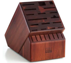 Cooks Standard Acacia wood Knife Block Holder without Knives, 25 Slot X-Large - Picture 1 of 15