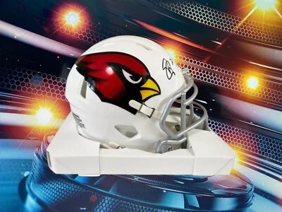MINI CASCO DE VELOCIDAD AUTOGRAFIADO POR PATRICK PETERSON ARIZONA CARDINALS CERTIFICADO DE AUTENTICIDAD BECKETT Foto 1 de 2
