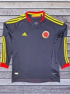 Colombia 2011-2013 Away Adidas long sleeve Soccer Futbol jersey size Small RARE - Picture 1 of 12