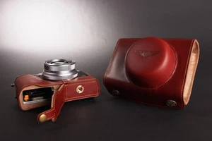 Genuine real Leather Full Camera Case bag Cover for FUJI X30 Bottom Openning - Picture 1 of 9