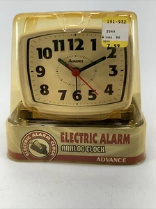 Vintage MCM Advance Analog Tisch Schreibtisch Wecker Modell 2049 Stromkabel - Bild 1 von 5