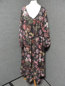 Together Printed 3/4 sleeve Maxi Dress UK 22 LN028 ii 13 - Picture 1 of 5
