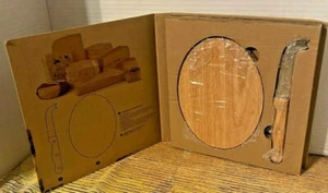Cheese Knife With Wood Cutting Board Signets Contemporains - Foto 1 di 2