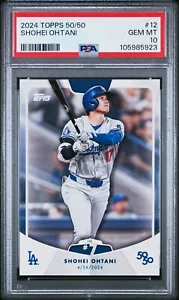 Shohei Ohtani Topps 50/50 #12 Home Run 7 PSA Gem Mint 10 - Picture 1 of 2