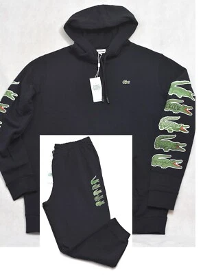 Lacoste Sweatsuit Hoodie Sweatpants Set Contrast Croc 2XLB 2X Big Tall NWT - Image 1 of 4