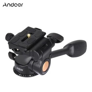 Tripod Action Fluid Drag Head Video  1/4"Ballhead Quick Release Plate T7R6 - Picture 1 of 9