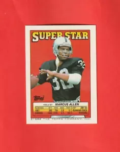 1988 Topps Stickers # 54 Marcus Allen / Mike Quick / Stephen Starring RAIDERS - Picture 1 of 2