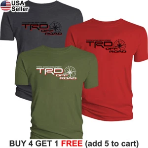T-Shirt TRD Off Road Toyota Racing Sviluppo Bussola Sport Rally Camion BTY05 - Foto 1 di 20