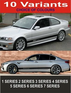 BMW Seiten Streifen Grafik Sticker BMW Streifen M Sport M Power BMW Abziehbilder - Bild 1 von 1